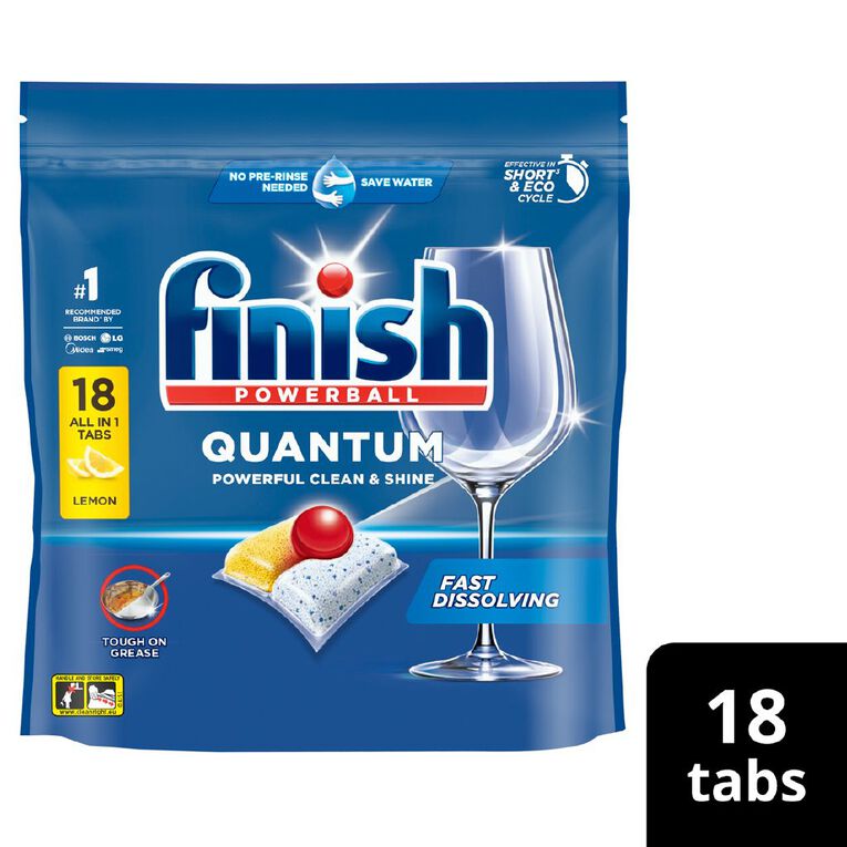 Finish Quantum Dishwash Tablets 18 Pack, , hi-res