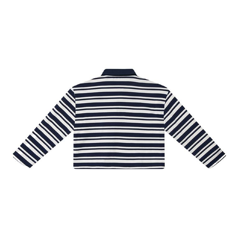 Young Original Long Sleeve Rugby Polo, Blue Dark, hi-res