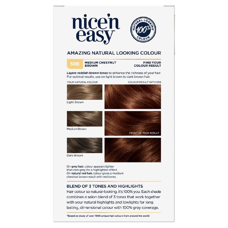 Clairol Nice n Easy 5RB Med Chestnut Brown, , hi-res