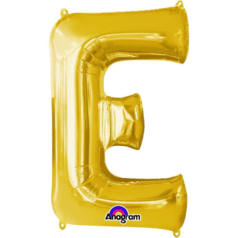 Anagram Small-Size Air Letter E Gold, , hi-res