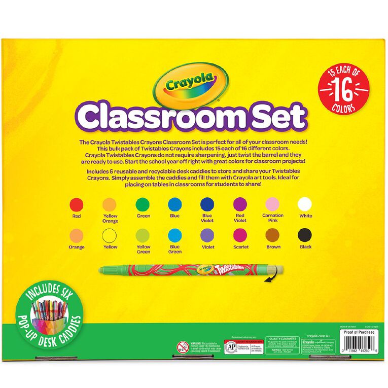 Crayola 240 Pack Twistable Crayon Classpack, , hi-res