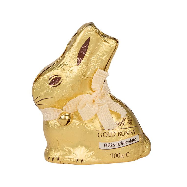 Lindt Gold Bunny White 100g, , hi-res
