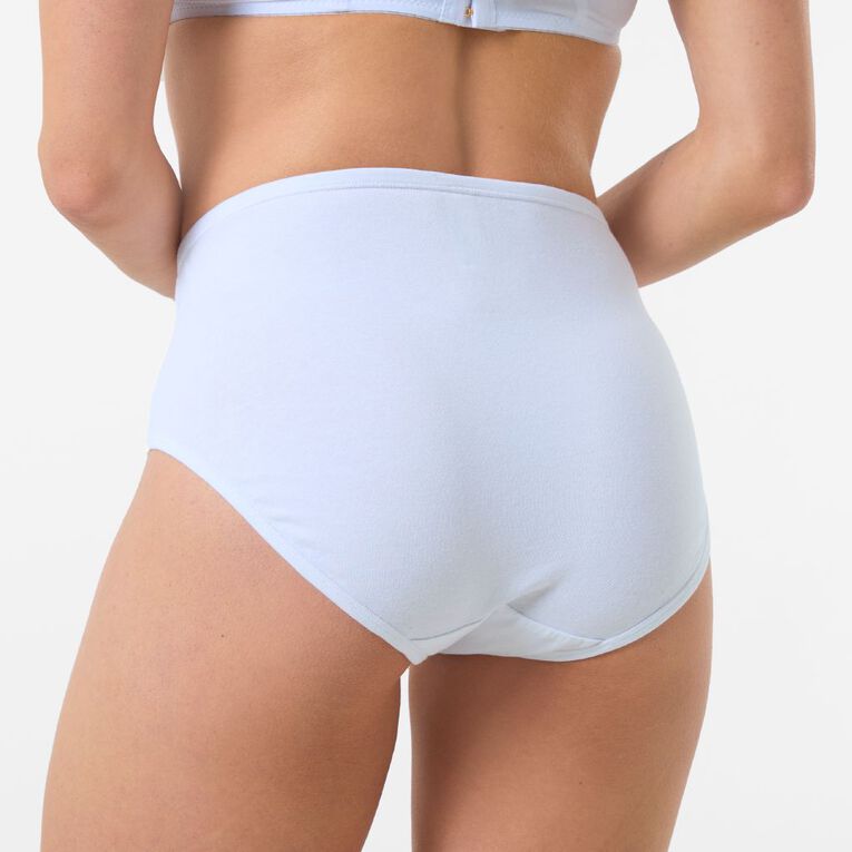 H&H Women's Cotton Comfort Full Briefs, White, hi-res
