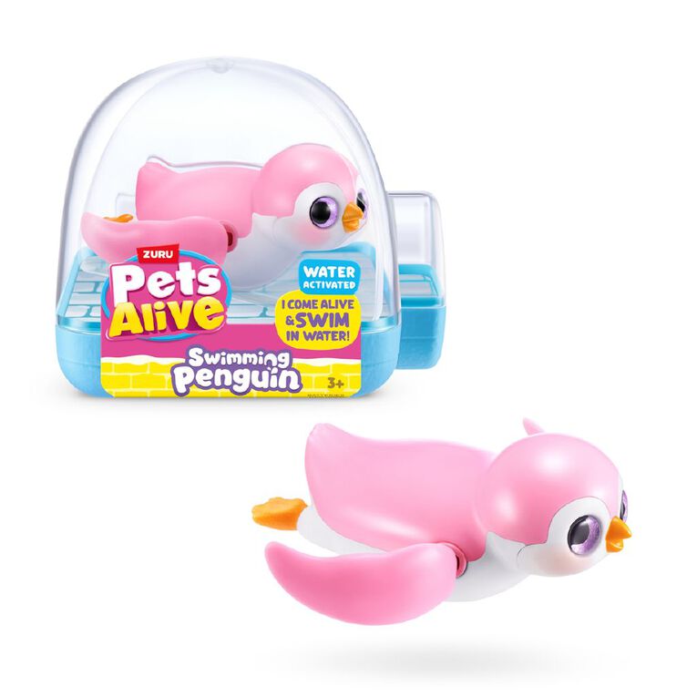 Zuru Pets Alive Swimming Penguin Series 1 Assorted, , hi-res