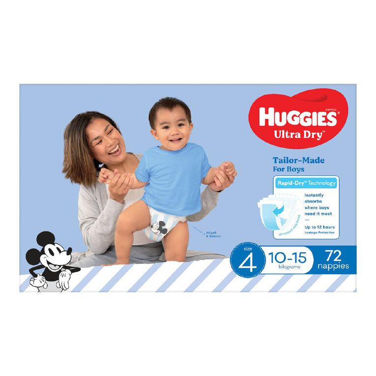 Huggies Jumbo Nappy Size 4 Toddler Boy 72 Pack The Warehouse