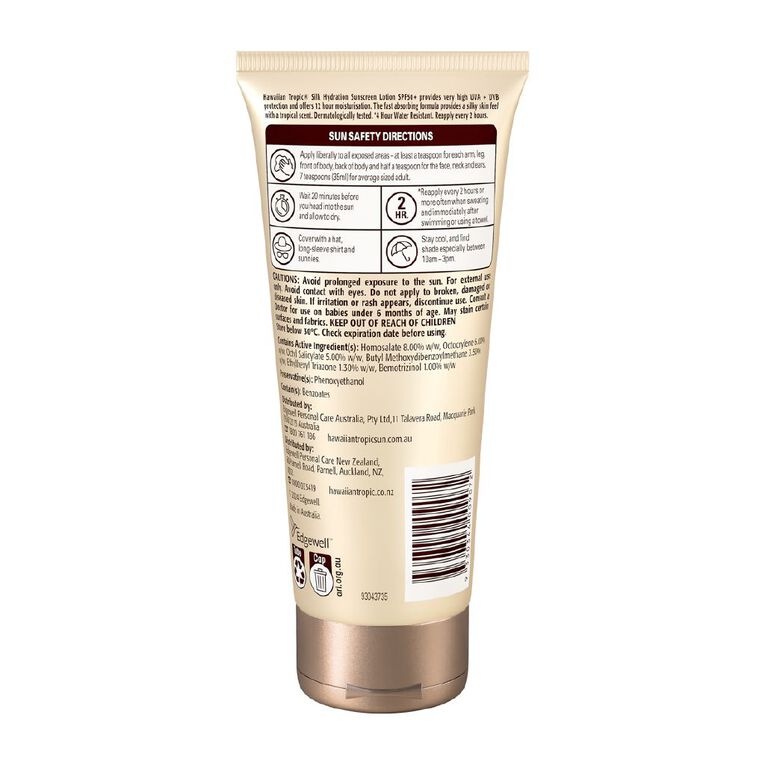 Hawaiian Tropic Silk Hydration Sunscreen Lotion SPF50+ 180ml, , hi-res