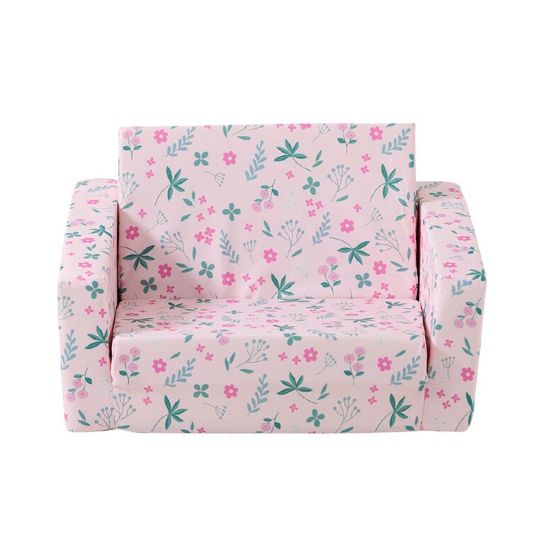 Living & Co Kids Flip Sofa Floral Pink, , hi-res