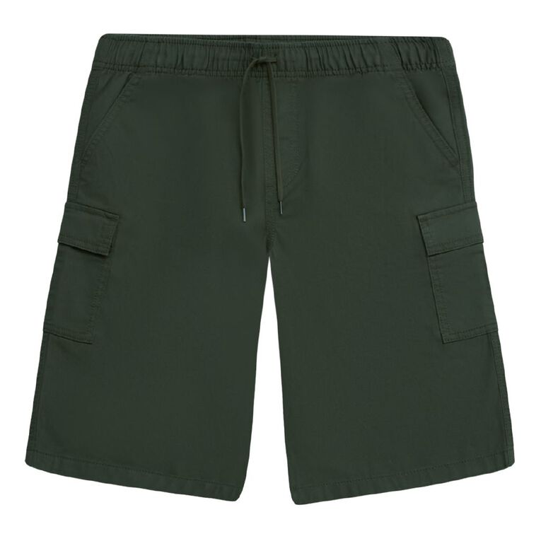 Young Original Baggy Cargo Shorts, Green Dark, hi-res