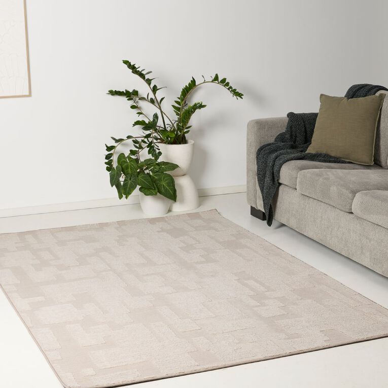 Living & Co Modern Rug Charcoal 160cm x 230cm, , hi-res