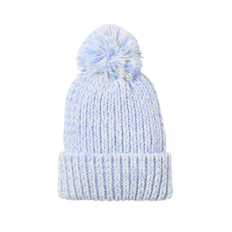 H&H Women's Multi Yarn Beanie, Blue Light, hi-res