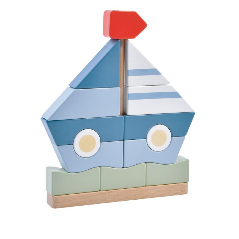 Play Studio Wooden Stacking Sailboat, , hi-res