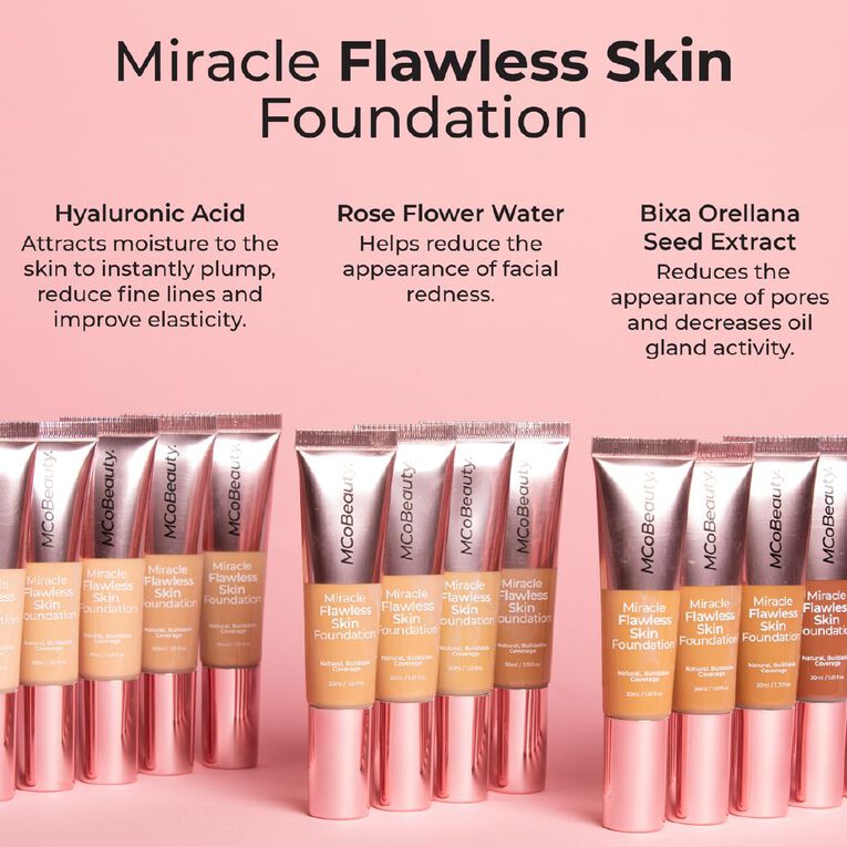 MCoBeauty Miracle Flawless Skin Foundation Natural Ivory, , hi-res