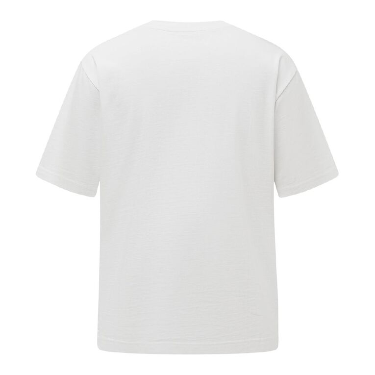 Garage Men's Heavyweight Boxy Tee, White, hi-res