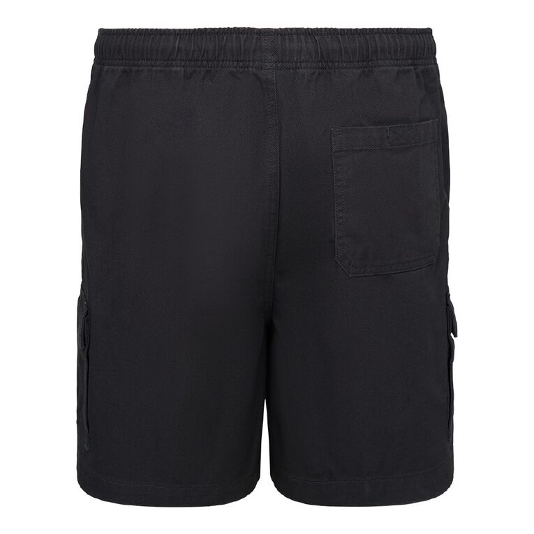 Rivet Bellow Pocket Shorts, Charcoal, hi-res