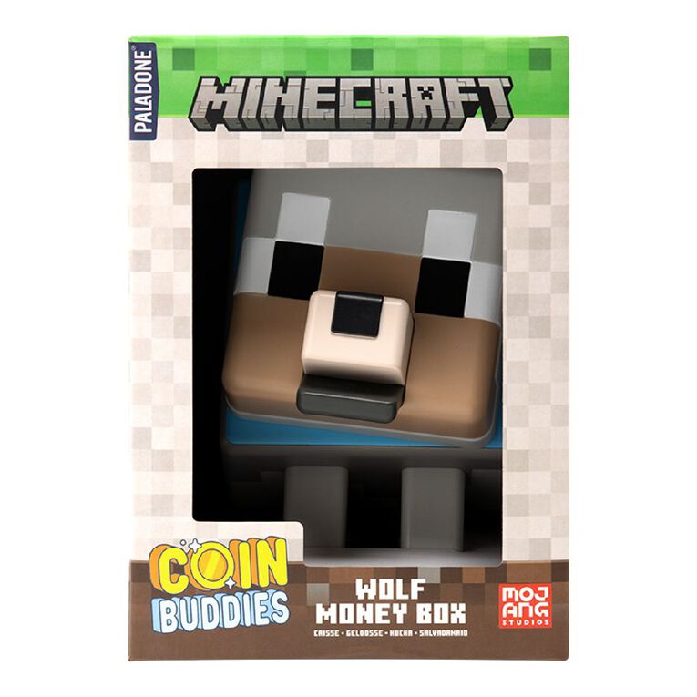Paladone Minecraft Wolf Shaped Money Box, , hi-res
