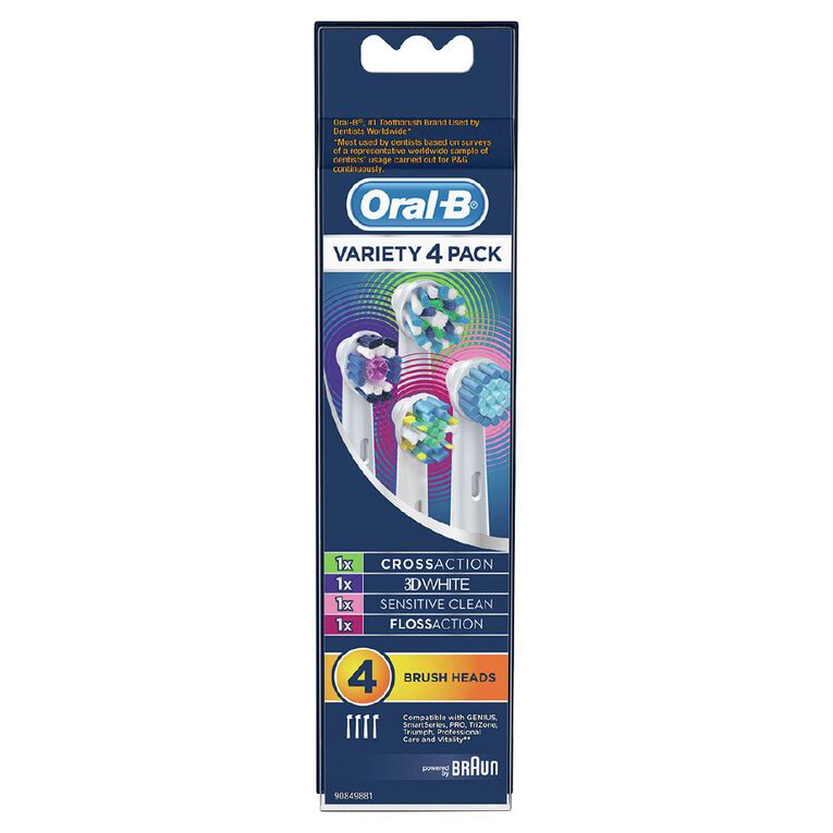 Oral-B Vitality Variety Refill Heads 4 Pack, , hi-res