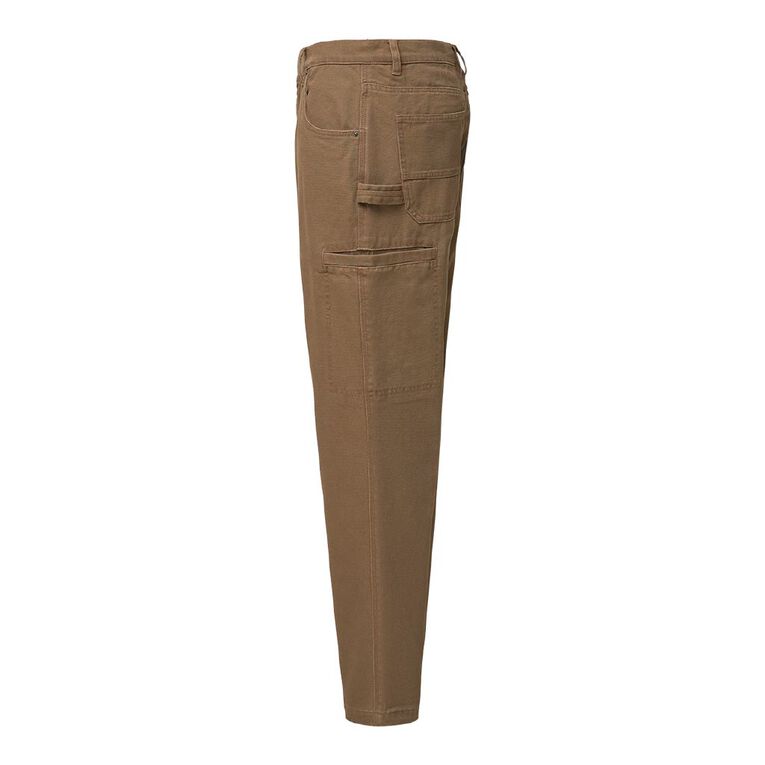 H&H Men's Relaxed Carpenter Pants, Brown Mid, hi-res
