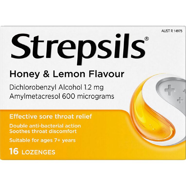 Strepsils Honey and Lemon Lozenges 16s, , hi-res