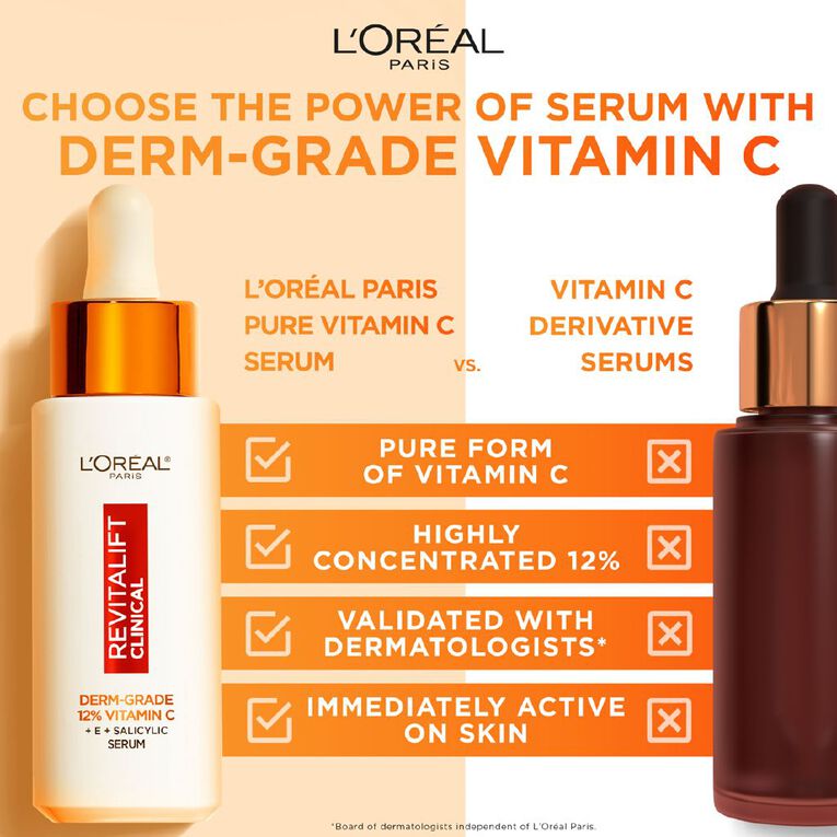 L'Oreal Paris Revitalift Clinical Vitamin C Serum 30ml, , hi-res