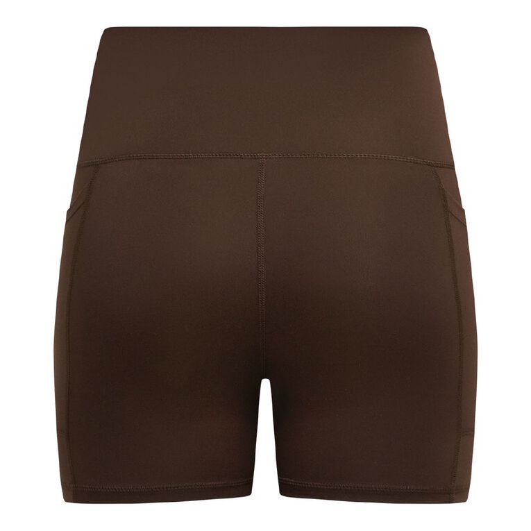 Active Intent Women's 4 Inch Bike Shorts, Brown Dark, hi-res