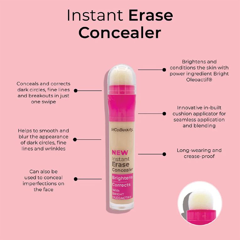 MCoBeauty Instant Erase Concealer Ivory, , hi-res