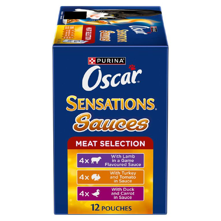Oscar Sensations Sauces Meat Selection Wet Cat Food 12 x 85g, , hi-res