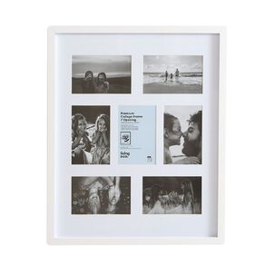 Living & Co Premium Collage Frame 7 Openings White 40cm x 50cm