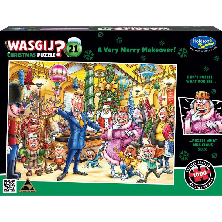 Wasgij Xmas 21 Mrs Claus Shopping Trip 1000 Piece Puzzle Assorted, , hi-res
