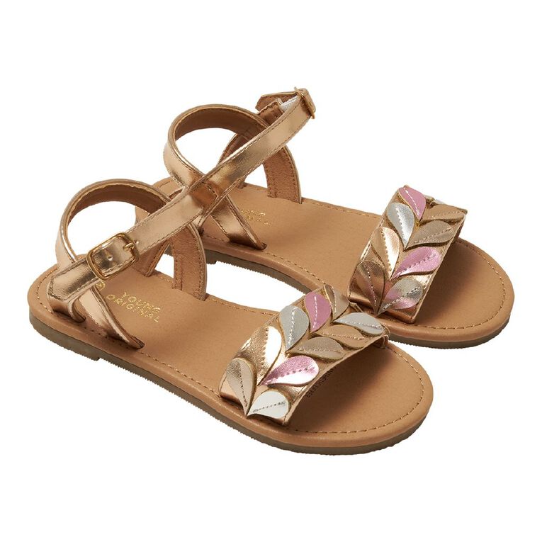 Young Original Senior Kids' Party Sandals, Silver, hi-res