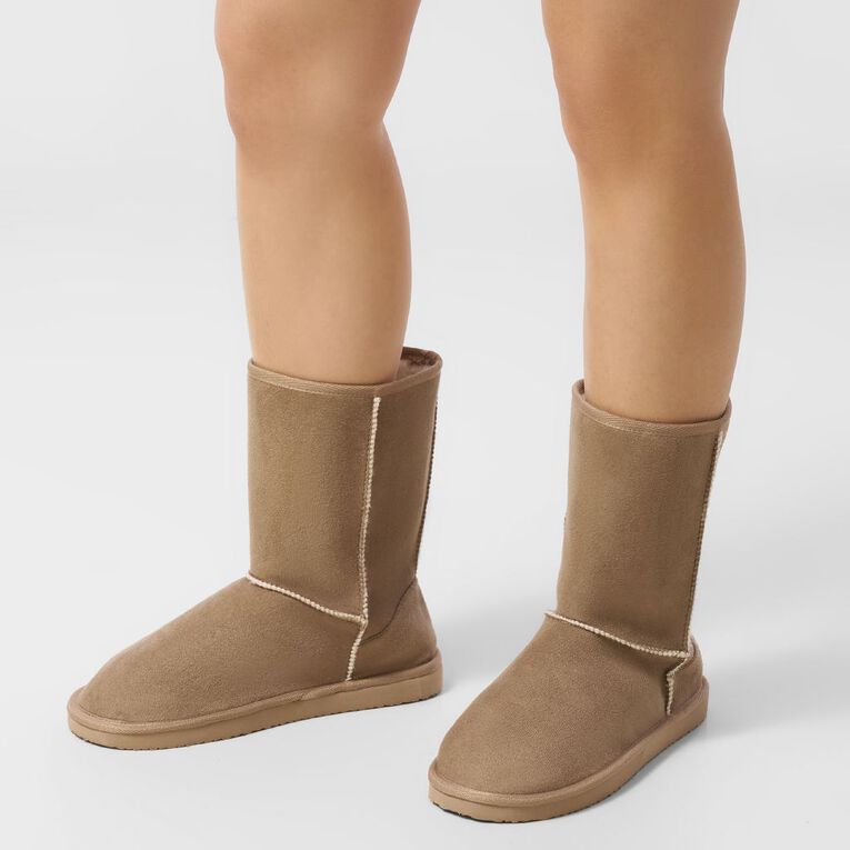 H&H Essentials Women's Essential Slipper Boots, Beige, hi-res
