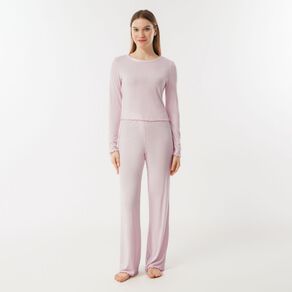 H&H Women's Pointelle Long Sleeve Pyjama Set