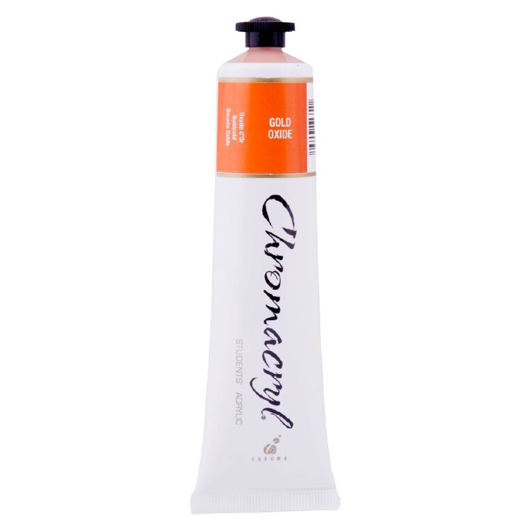 Chromacryl Acrylic Paint Oxide Gold 75ml, , hi-res