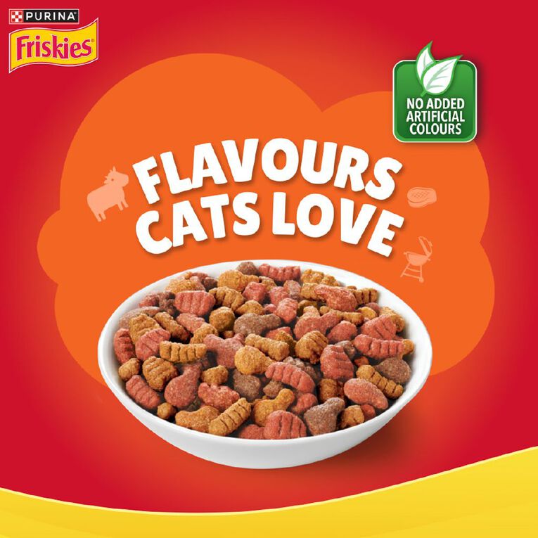 Friskies Meaty Grills Dry Cat Food 1.4kg, , hi-res