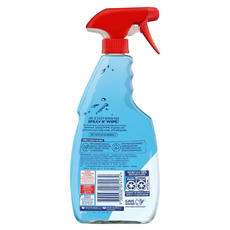 Ajax Spray N Wipe Bathroom Cleaner Antibacterial Spray, , hi-res