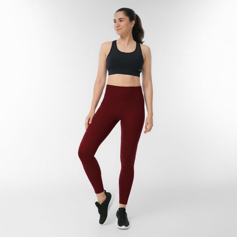 Active Intent Women's Soft Side Pocket Leggings, Red Dark, hi-res