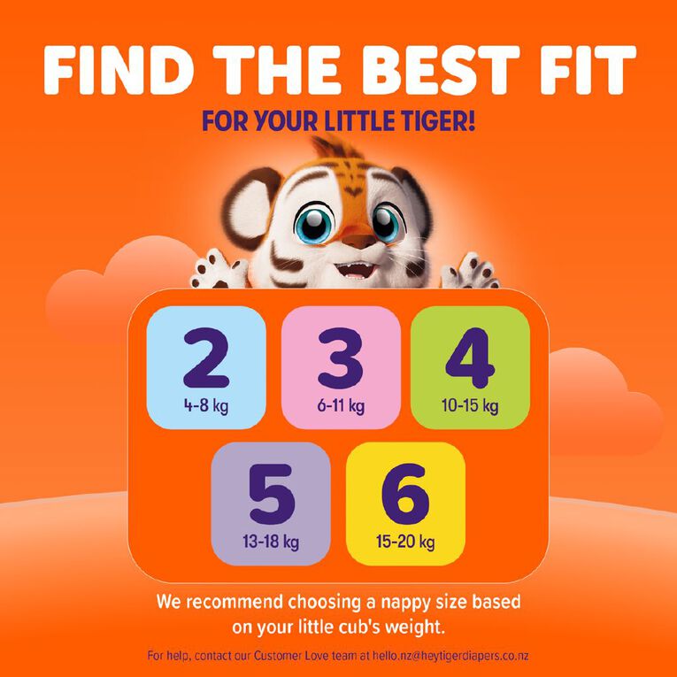 Hey Tiger Nappies Size 2 48 Piece, , hi-res