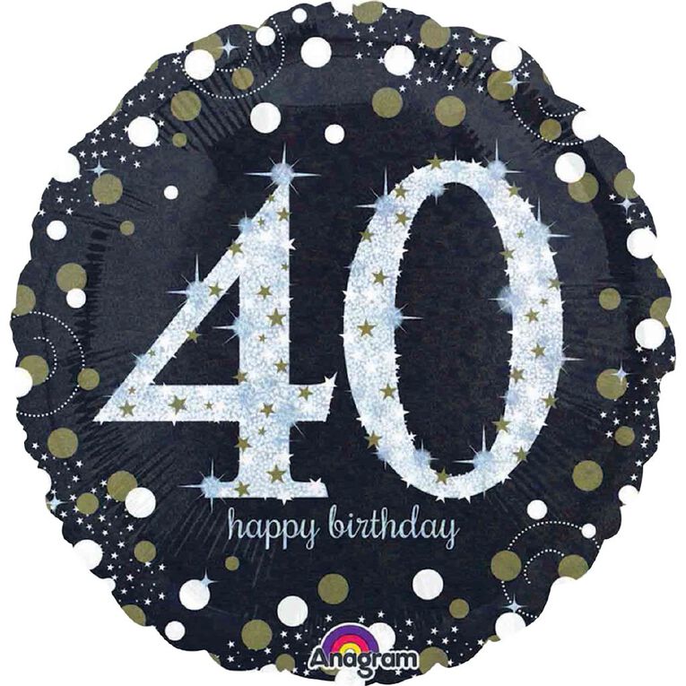Anagram 45cm Standard Sparkling 40 Balloon, , hi-res