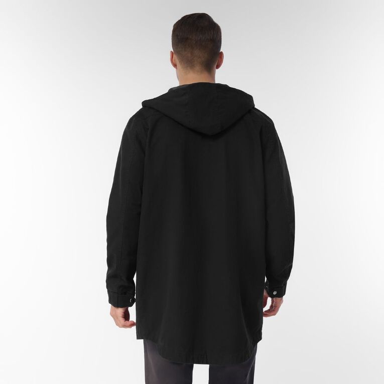 H&H Men's Hooded Parka Jacket, Black, hi-res