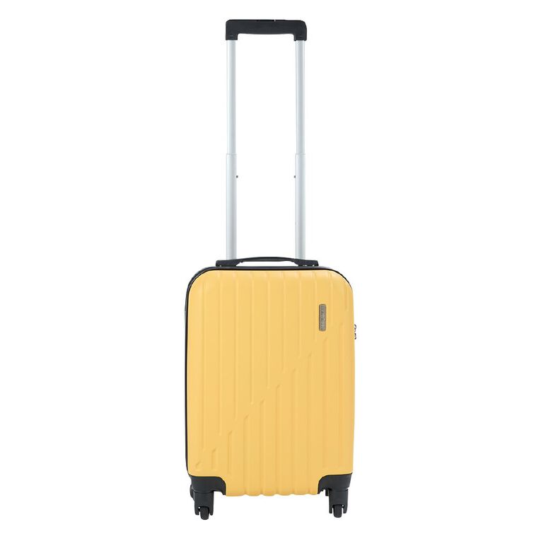 Living & Co Hard Textured Suitcases 2 Piece Set Misted Yellow, , hi-res