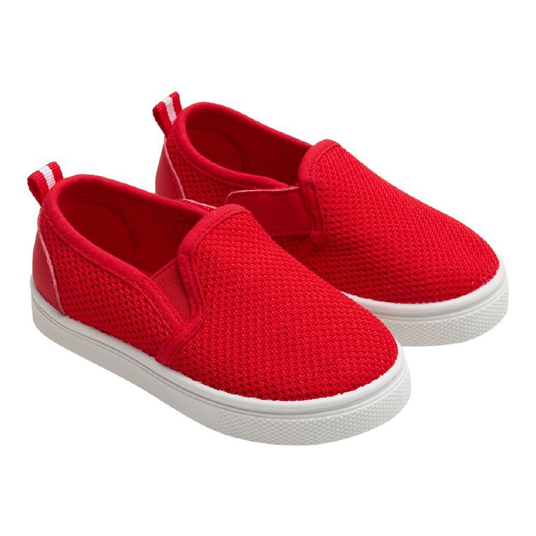Young Original Junior Kids' Slip-on Shoes, Red, hi-res
