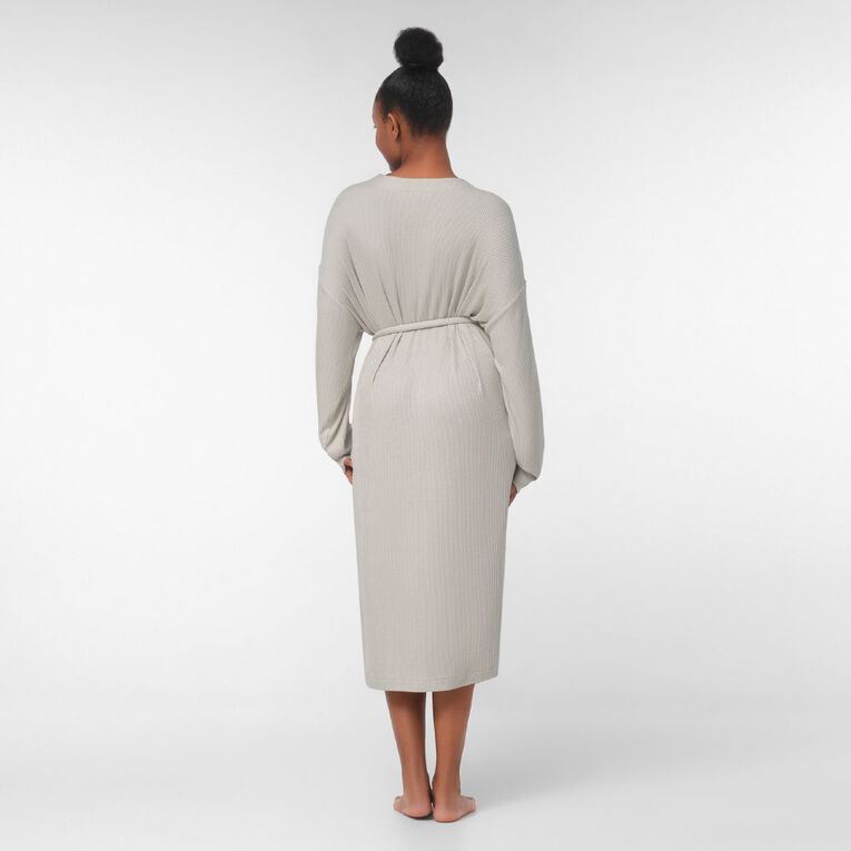 H&H Women's Soft Touch Robe, Natural, hi-res
