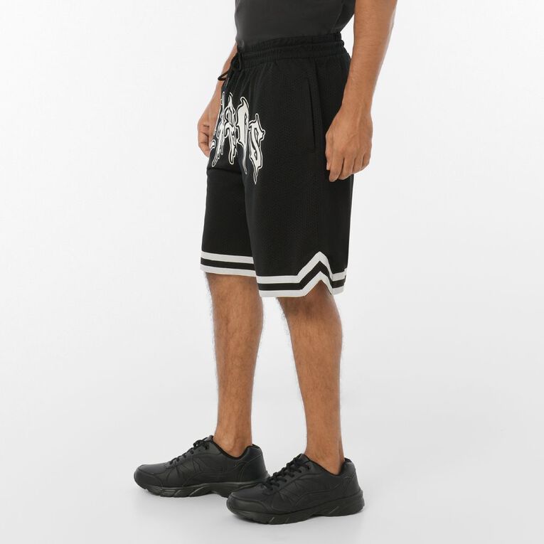 Garage Men's Basketball Shorts, Black, hi-res