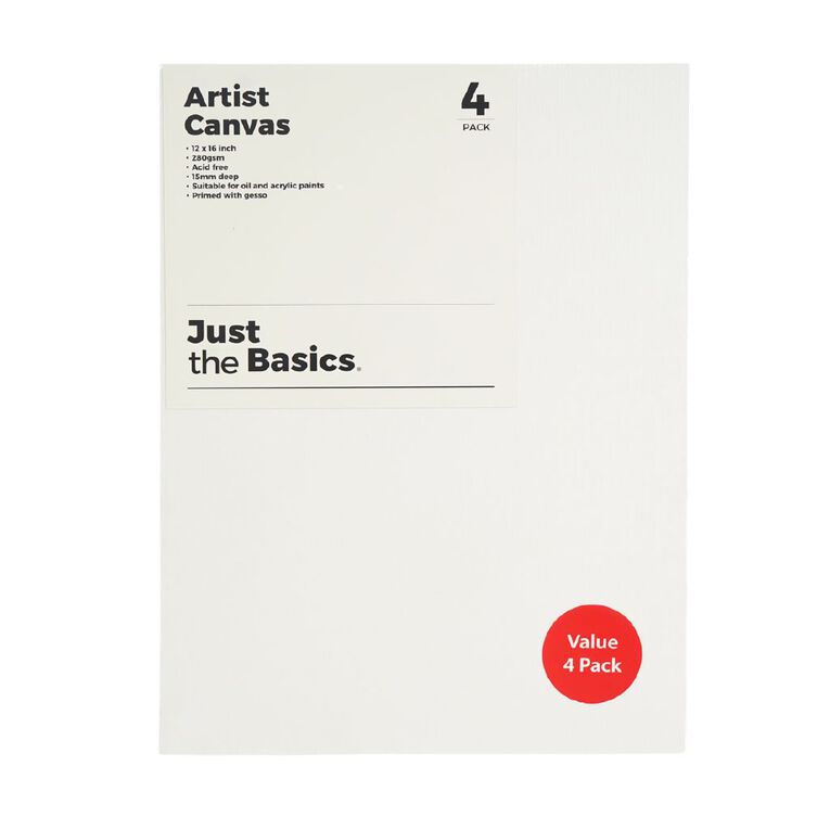 Just the Basics Canvas 12 x 16 Inch, , hi-res