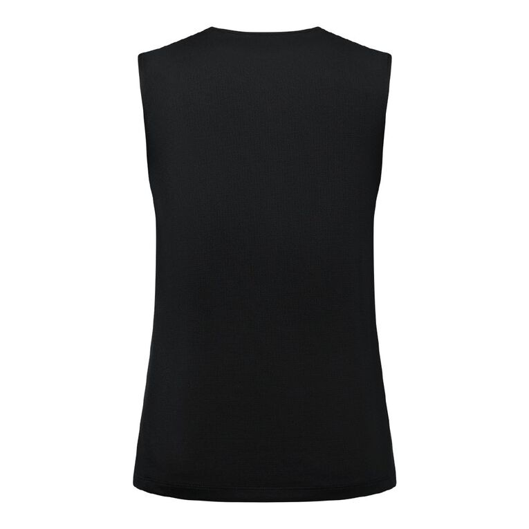 Active Intent Women's Side Angled Tank, Black, hi-res