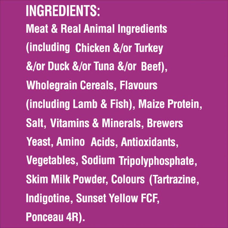 Whiskas Adult Dry Cat Food Beef & Lamb Bag 1.8kg, , hi-res