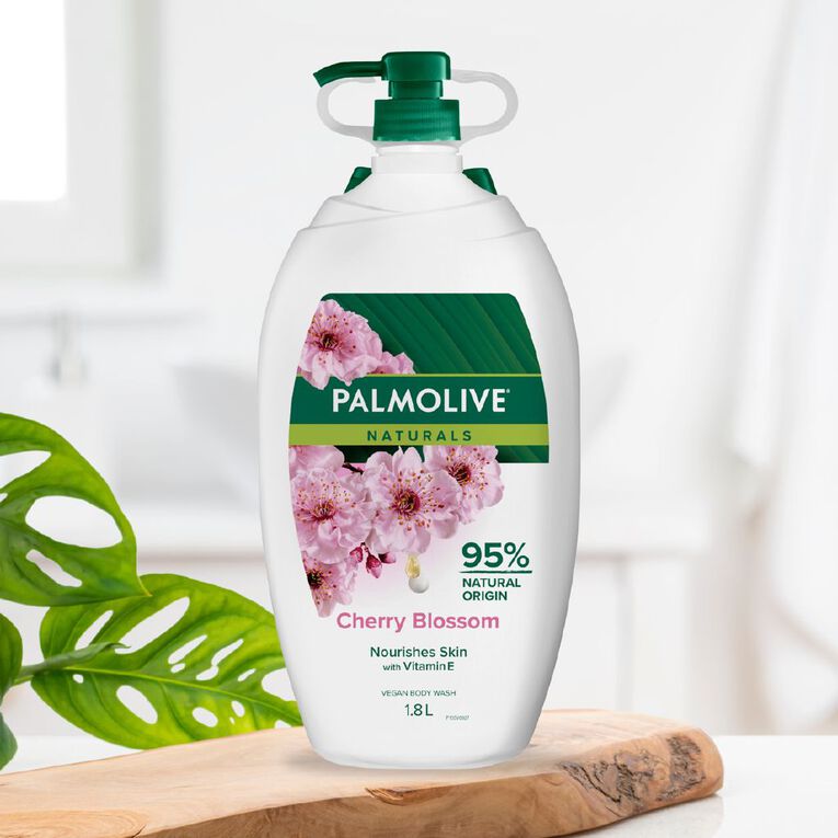 Palmolive Naturals Milk and Cherry Blossom Body Wash 1.8L, , hi-res