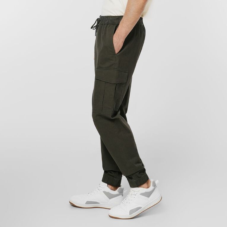 H&H Men's Cuffed Cargo Pant, Green Dark, hi-res