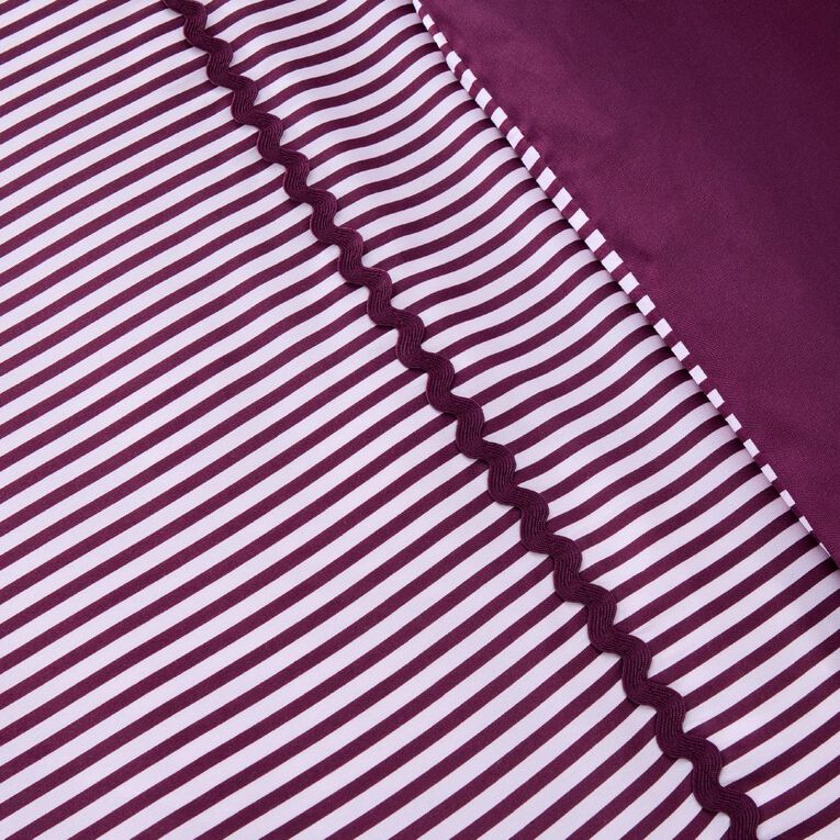 Living & Co Duvet Cover Set Ric Rac Pink King, Pink, hi-res