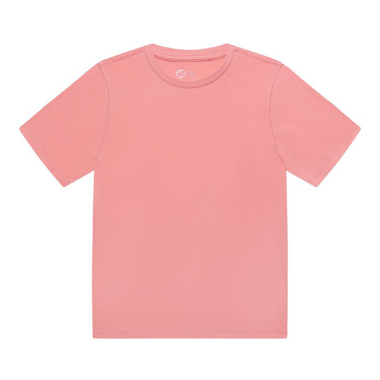 Young Original Short Sleeve Plain Tee, Pink Light, hi-res