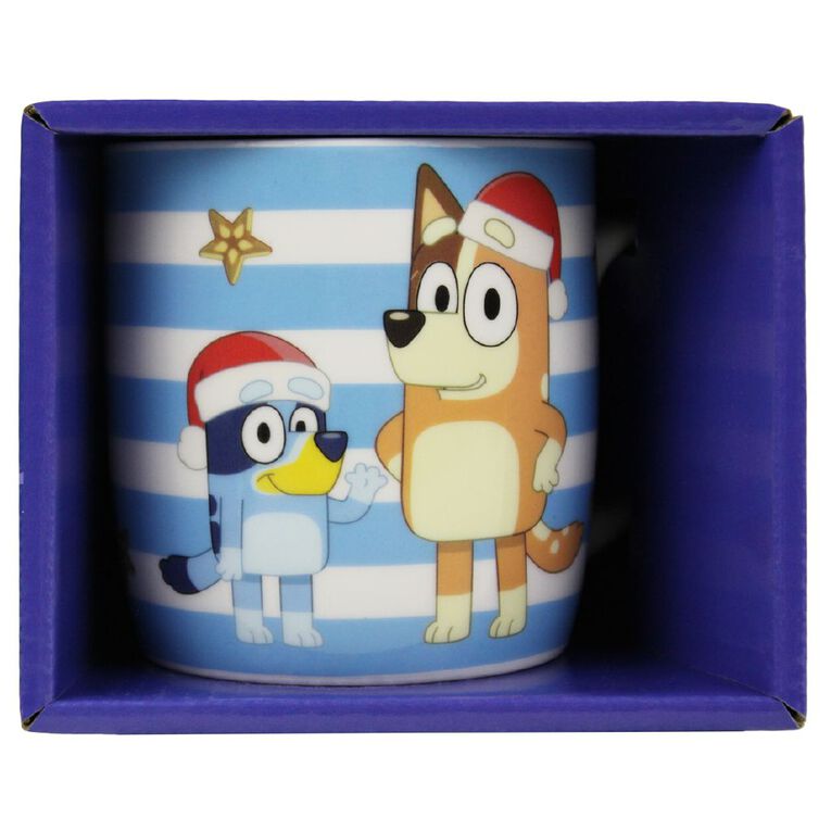 Bluey Christmas Mug Blue, , hi-res